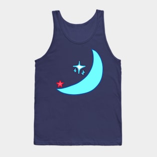 Moon Sparkle and Star Tank Top